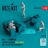RESKIT RSF48-0034 MJ-1 Jammer Driver airmens (Gulf War) (MJ-1B, MJ-1B/C) (scene 1) (3 pcs) (3D Printed) 1/48